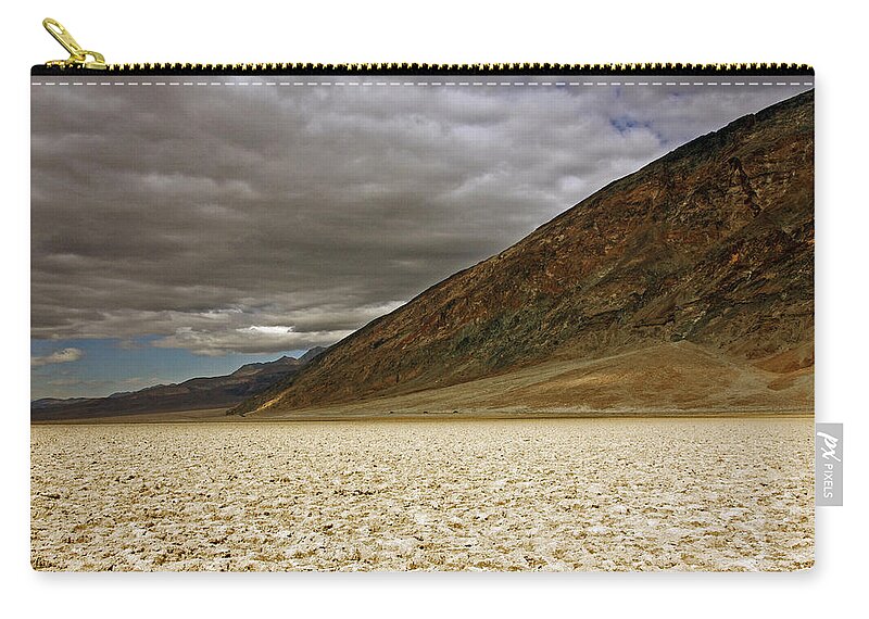 Badwater Basin Zip Pouch featuring the photograph Badwater Basin #2 by Stuart Litoff