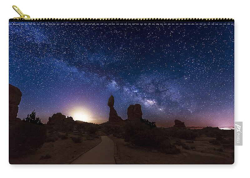 Utah Zip Pouch featuring the photograph Balance by Dustin LeFevre