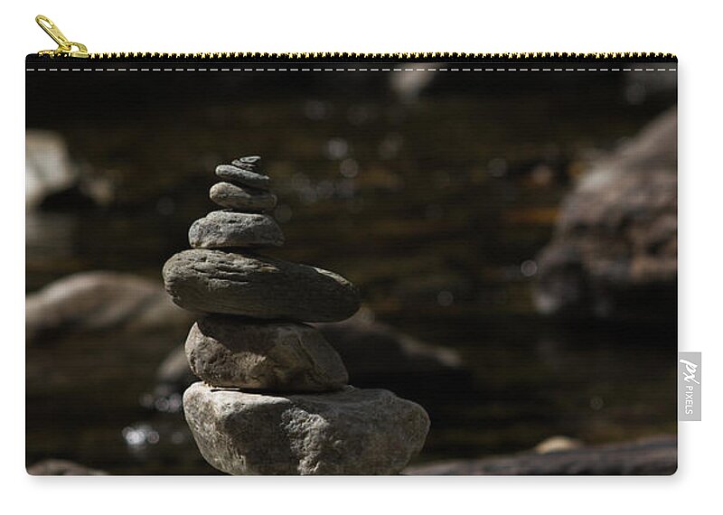 Harmony Zip Pouch featuring the photograph Balance in Nature by Kathleen Odenthal