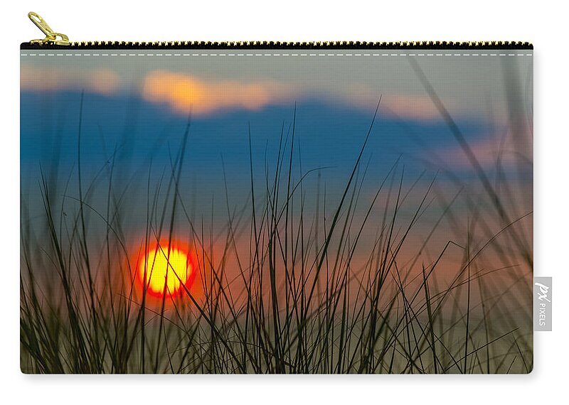 Clouds Zip Pouch featuring the photograph Ball of Fire by Sebastian Musial