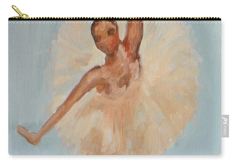 Acrylic Zip Pouch featuring the painting Ballerina by Marisela Mungia