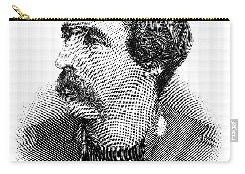 1891 Zip Pouch featuring the painting Ballington Booth (1865-1948) by Granger