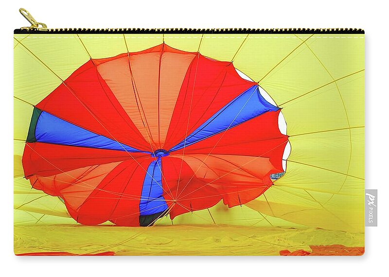 Colors Zip Pouch featuring the photograph Balloon Fantasy  1 by Allen Beatty