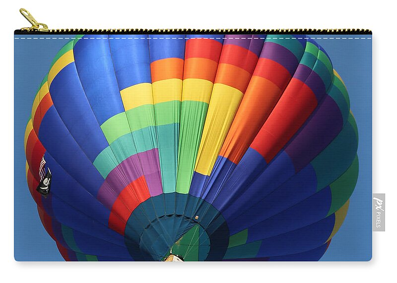 Balloon Zip Pouch featuring the photograph Balloon Square 2 by Carol Groenen