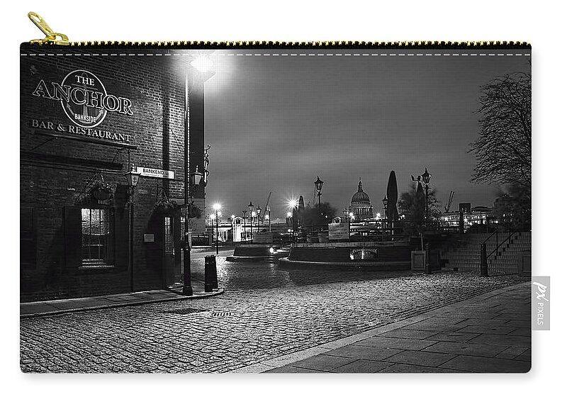 Anchor Zip Pouch featuring the photograph Bankside London by Ian Good