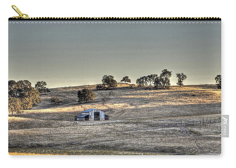 Building Zip Pouch featuring the photograph Barn Latrobe Road by SC Heffner