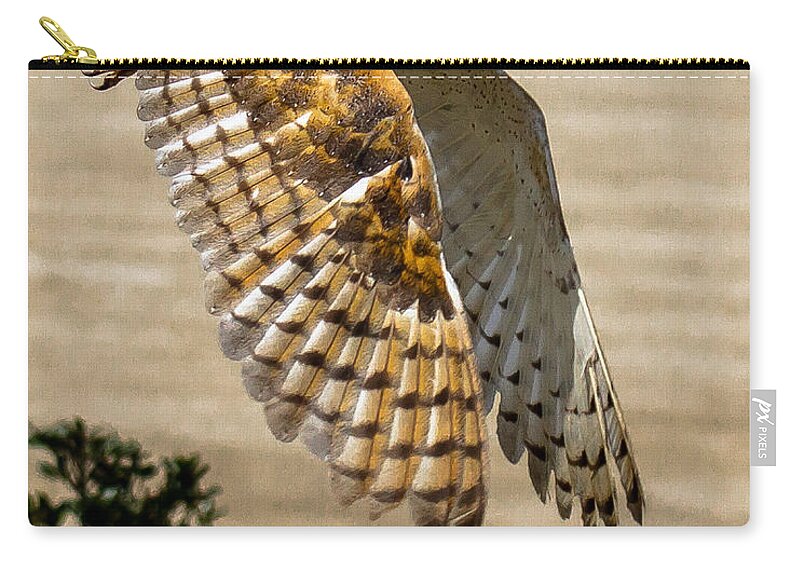 Barn Owl Zip Pouch featuring the photograph Barn Owl by Robert L Jackson