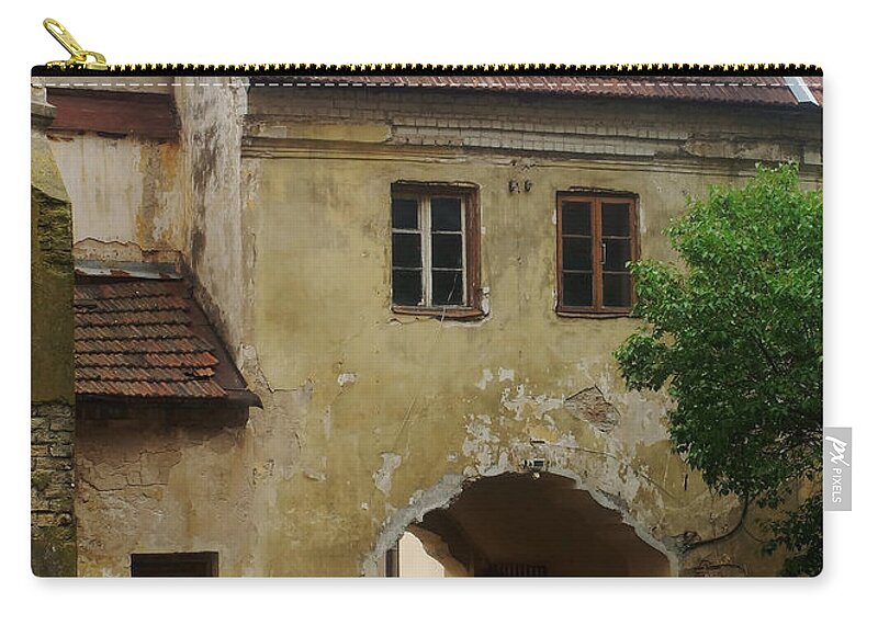 Europe Zip Pouch featuring the photograph Basilian Monastery in Vilnius Lithuania by Rudi Prott