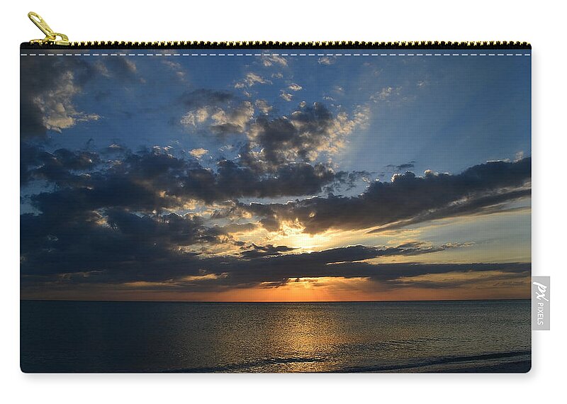 Sunset Zip Pouch featuring the photograph Be In The Present by Melanie Moraga