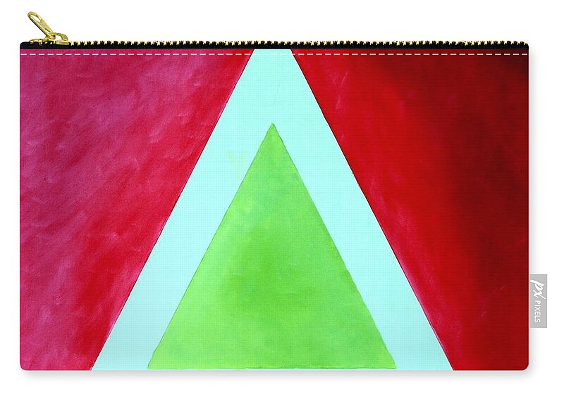 Bold Colors Zip Pouch featuring the painting Be Outstanding by Thomas Gronowski