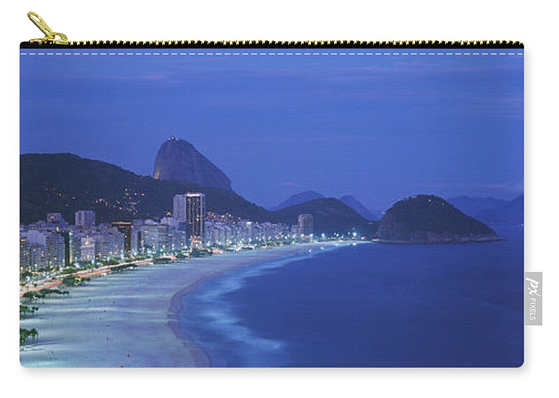 Photography Zip Pouch featuring the photograph Beach, Copacabana, Rio De Janeiro by Panoramic Images