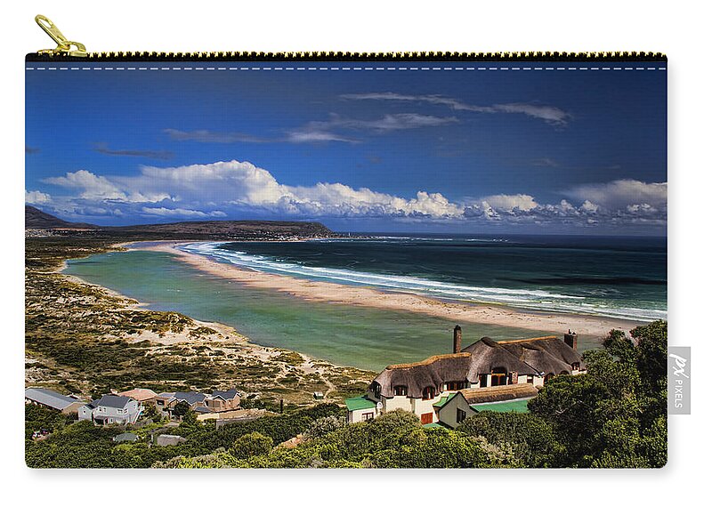 Noordhoek Zip Pouch featuring the photograph Beach in Noordhoek South Africa by David Smith