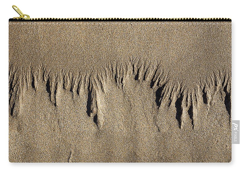 Coast Zip Pouch featuring the photograph Beach Patterns by Steven Ralser