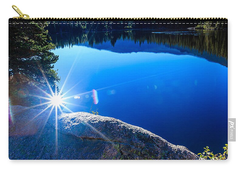 Landscape Zip Pouch featuring the photograph Bear Lake by Ben Graham