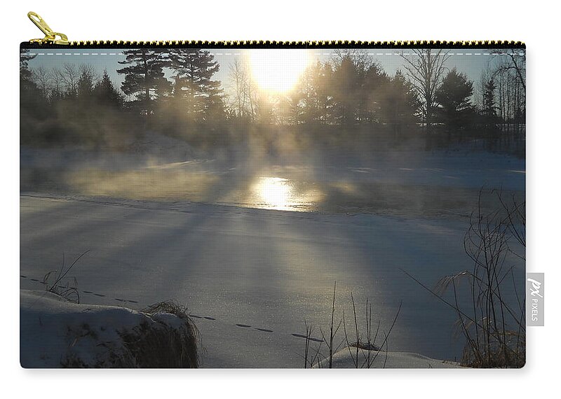 Morning Zip Pouch featuring the photograph Beautiful Brisk Morning by Kent Lorentzen