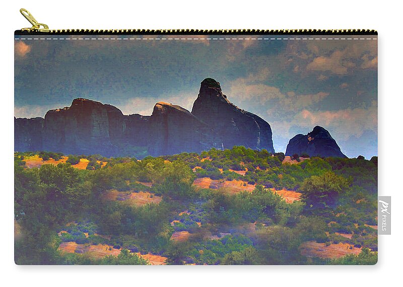 Star Zip Pouch featuring the photograph Beautiful Mountains by Augusta Stylianou