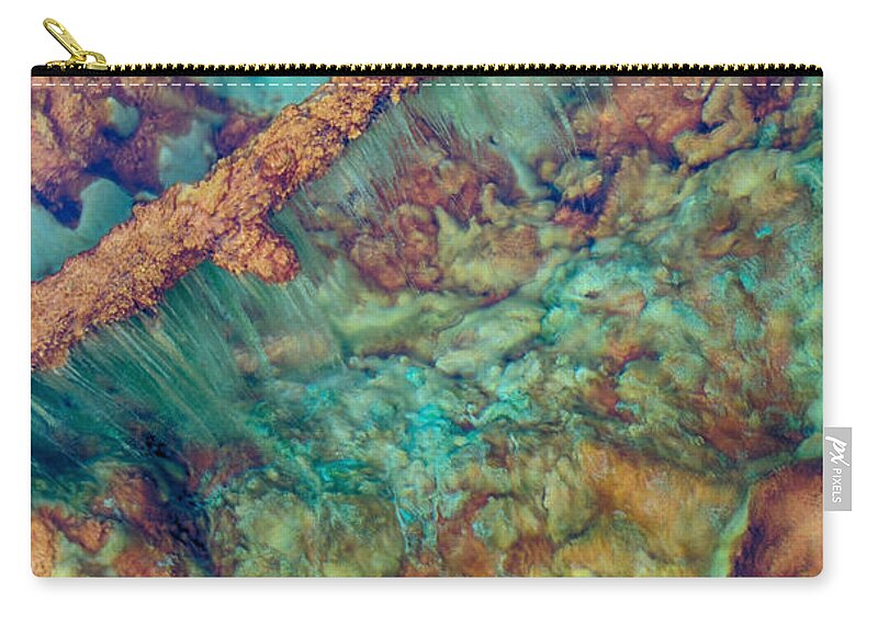 Hot Springs Zip Pouch featuring the photograph Beautiful Rebar Hot Springs by Scott Campbell