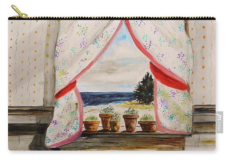 Beginnings Zip Pouch featuring the painting Beginnings by John Williams