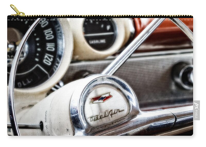 Classic Car Zip Pouch featuring the photograph Bel Aire by Jarrod Erbe