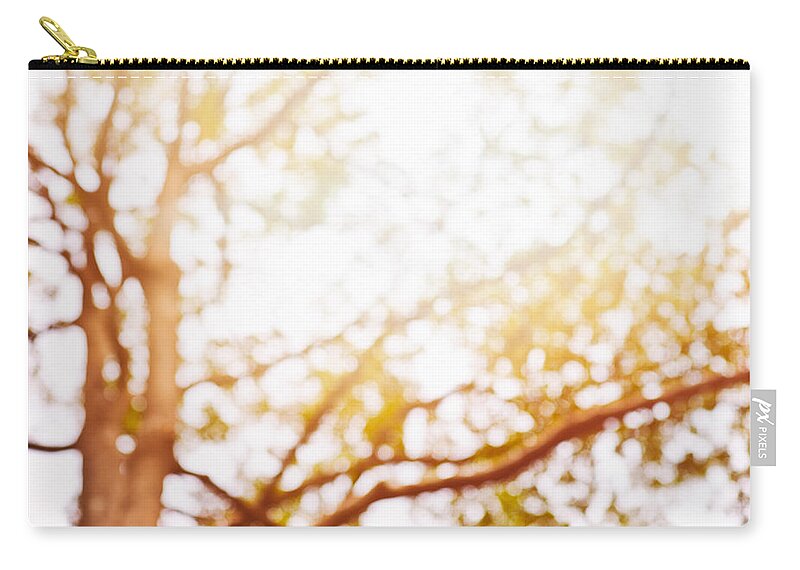 Abstract Zip Pouch featuring the photograph Beneath a tree 14 5286 square by U Schade