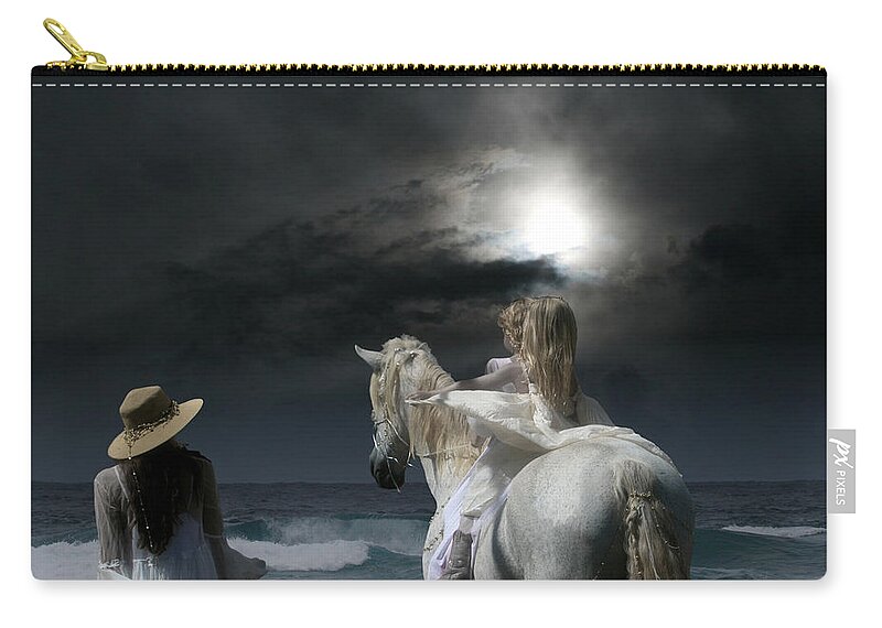 Beneath The Illusion In Colour Zip Pouch featuring the photograph Beneath the illusion in Colour by Sharon Mau