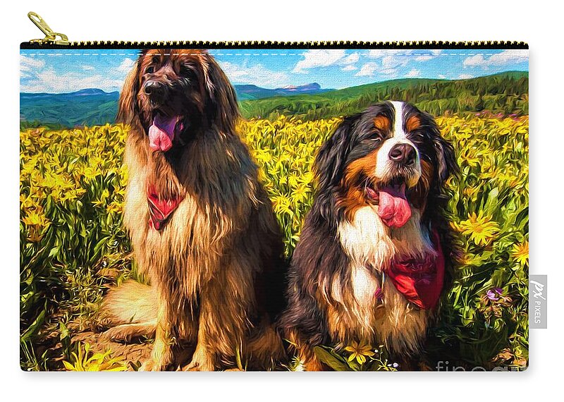 leonberger and bernese mountain dog