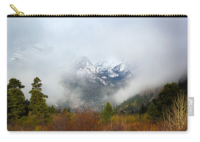 Fog Zip Pouch featuring the photograph Beyond by Shane Bechler