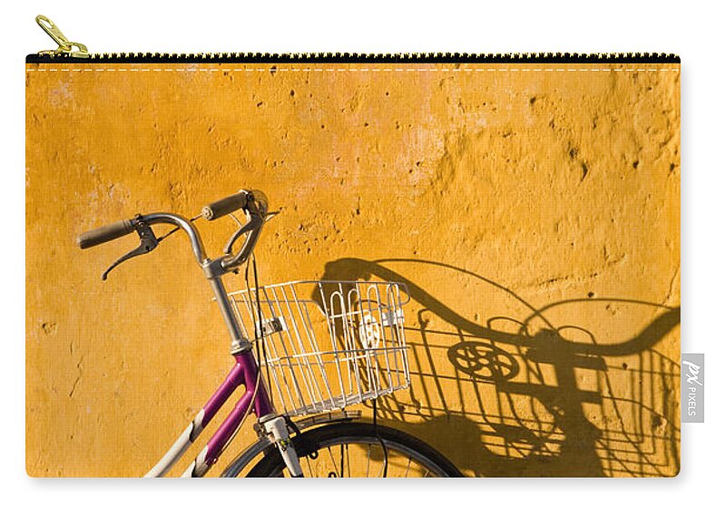 Vietnam Zip Pouch featuring the photograph Bicycle 07 by Rick Piper Photography