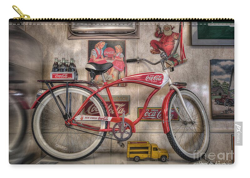 Schwinn Bicycle Zip Pouch featuring the photograph Bicycle by Arttography LLC