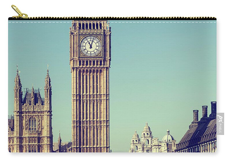 Arch Zip Pouch featuring the photograph Big Ben by Ultraforma 