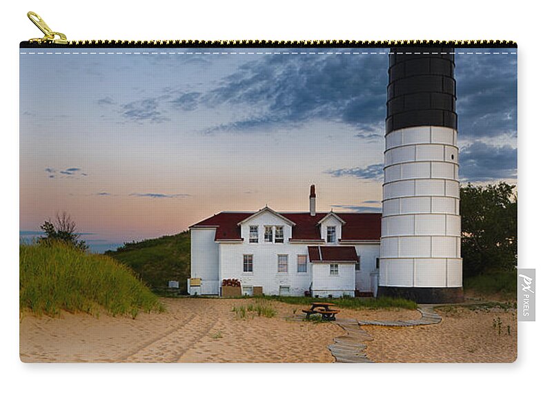 Dusk Carry-all Pouch featuring the photograph Big Sable Point Lighthouse by Sebastian Musial