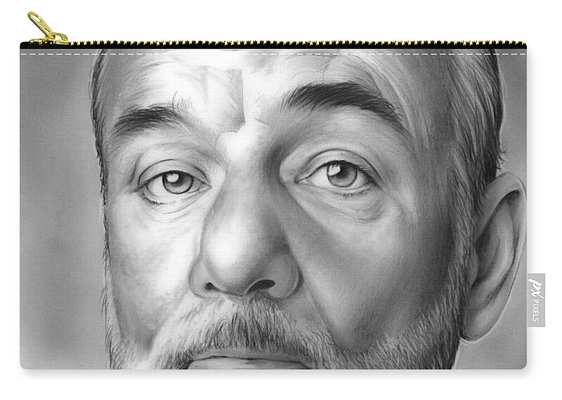 Actor Zip Pouch featuring the drawing Bill Murray by Greg Joens