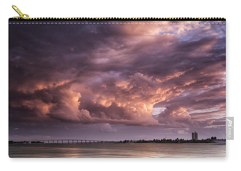 Clouds Zip Pouch featuring the photograph Billowing Clouds by Fran Gallogly