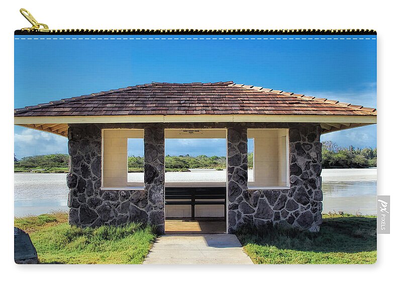 Shelter House Zip Pouch featuring the photograph Bird Sanctuary 2 by Dawn Eshelman