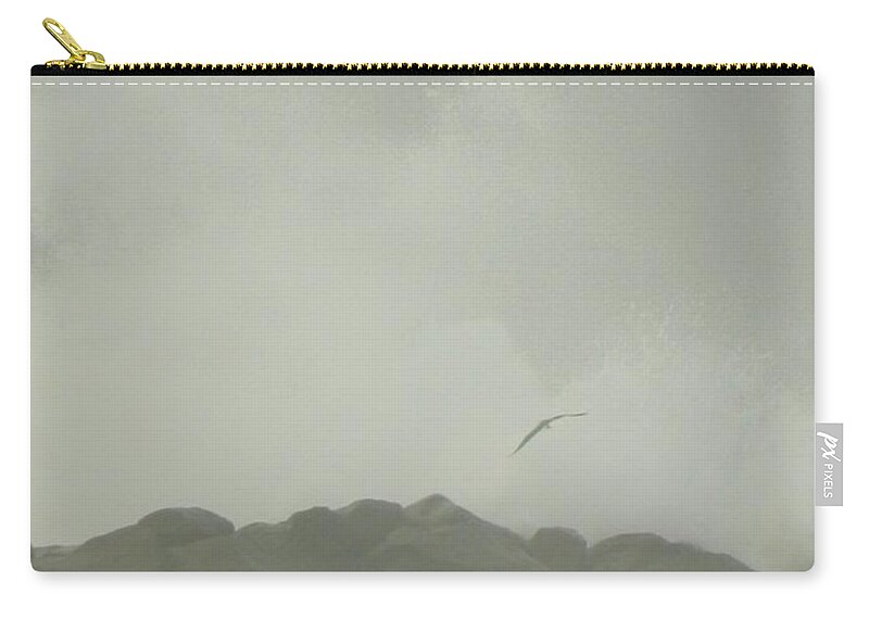Seagull Carry-all Pouch featuring the photograph Bird Splash by Gallery Of Hope 