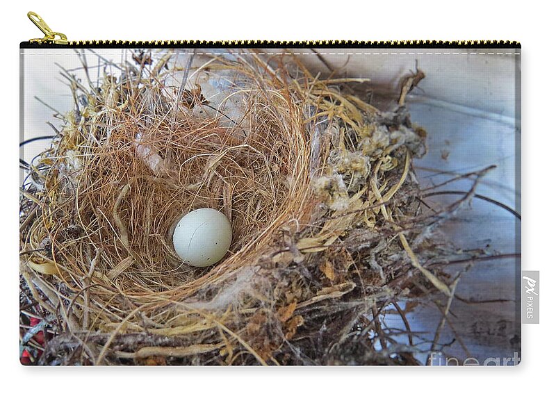 Birds Nest Zip Pouch featuring the photograph Birds Nest - Perfect Home by Ella Kaye Dickey