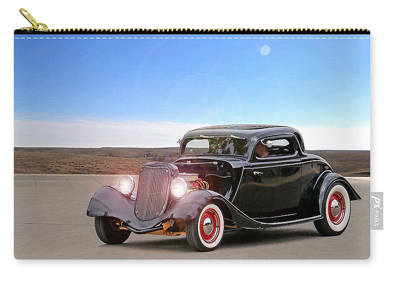 '33 Zip Pouch featuring the photograph Black Beauty by Christopher McKenzie