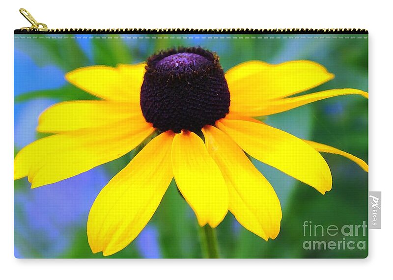 Black Eyed Susan Zip Pouch featuring the photograph Black Eyed Susan by Judy Palkimas