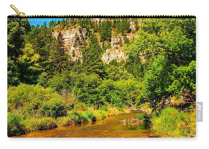 Sky Zip Pouch featuring the photograph Black Hills Beauty by John M Bailey
