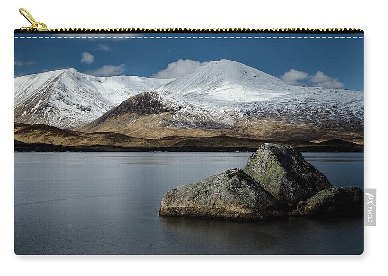 Scenics Zip Pouch featuring the photograph Black Mount, Rannoch Moor, Scotland by John Lawson, Belhaven