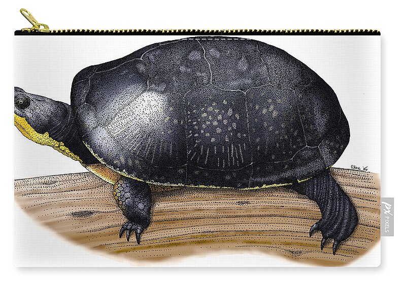 Art Carry-all Pouch featuring the photograph Blandings Turtle by Roger Hall
