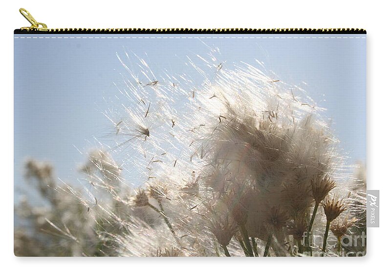 Daisy Zip Pouch featuring the photograph Blow me away by Julie Lueders 