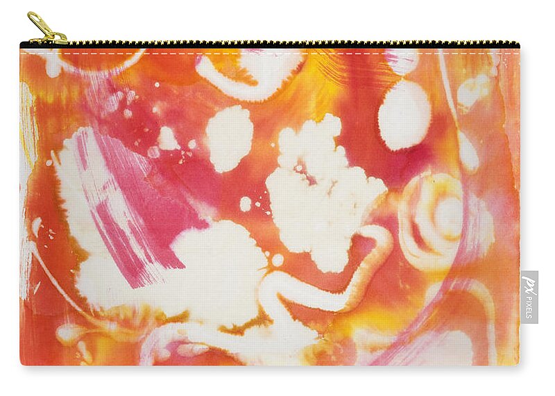 Blowing Bubbles Zip Pouch featuring the painting Blowing Bubbles by Susan Richards