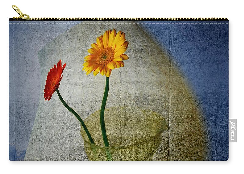 Flora Zip Pouch featuring the digital art Blowing in the Wind by Edmund Nagele FRPS