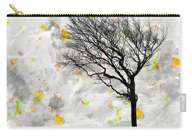 Modern Zip Pouch featuring the photograph Blowing it the Wind by Edmund Nagele FRPS