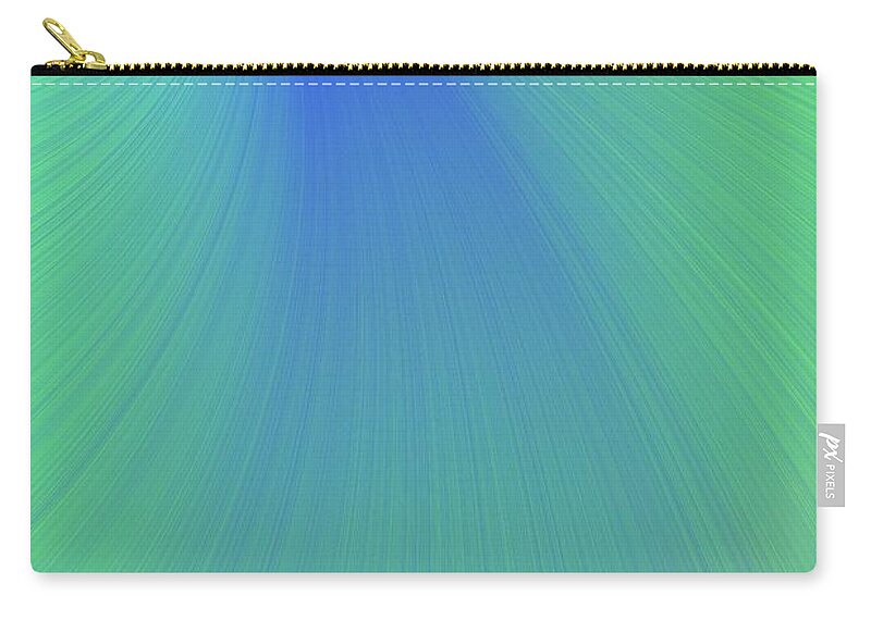 Abstracts Zip Pouch featuring the photograph Blue And Green Abstract by Paul Sale Vern Hoffman