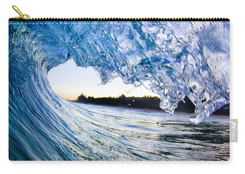 Water Zip Pouch featuring the photograph Blue envelope - part 2 of 3 by Sean Davey