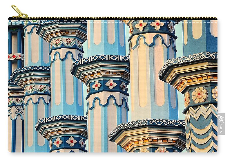 Art Zip Pouch featuring the photograph Blue Mosque by Baxsyl