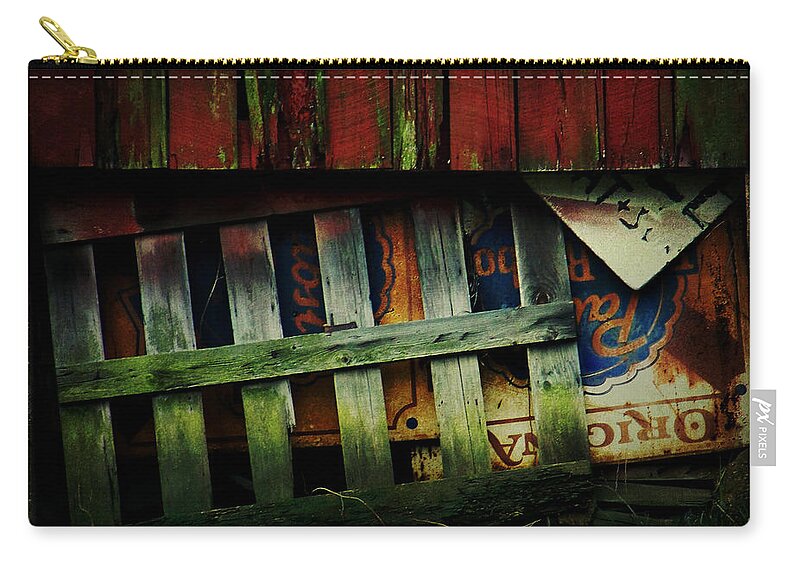 Pabst Zip Pouch featuring the photograph Blue Ribbon Landscape by Rebecca Sherman