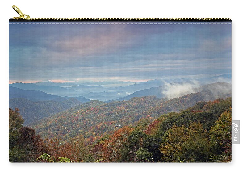 Landscapes Zip Pouch featuring the photograph Blue Ridge by Jennifer Robin